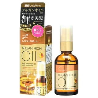 Mandom - Lucido-L Argan Rich Hair Treatment Oil Rich Moisture, 60ml, 189 g, 4902806434996