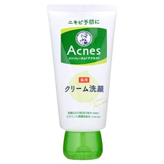 Rohto Mentholatum - Acnes Creamy Face Wash, 130g, 154 g, 4987241125166