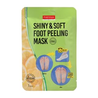 PUREDERM - Shiny & Soft Foot Peeling Mask (1 pair), 1 pair, 50 g, 8809052587970