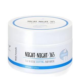 Wish Formula - Night Night 365 Sea Water Sleeping Pad Mask 26pcs, 120ml, 224 g, 8809085956309