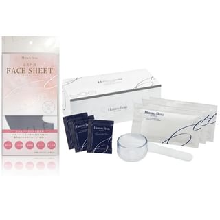 Homeo Beau - O2 Pack & Face Sheet 20 sets + Spatula & Cup, 20 sets, 800 g, 4571330323405