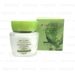 3W Clinic - Aloe Full Water Activating Cream, 50g, 202 g, 8809469775489