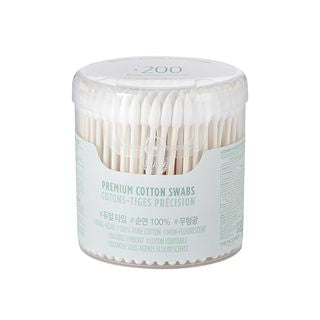 THE FACE SHOP - Premium Cotton Swabs 200pcs, 200 pcs, 500 g, 8806182587627