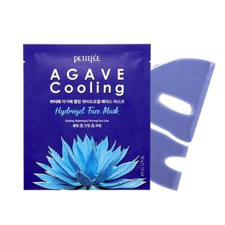 PETITFEE - Agave Cooling Hydrogel Face Mask Set 5pcs, 32g x 5pcs, 288 g, 8809508850450