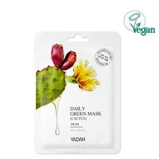 YADAH - Daily Green Cactus Mask 1pc, 25g, 60 g, 8809340384571