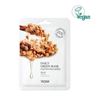 YADAH - Daily Green Natto Collagen Mask 1pc, 25g, 60 g, 8809340384595