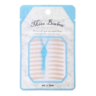 Miss Bowbow - Double Edged Eyelid Sticker Drop-Blue, 160 pcs - 25mm x 4.5mm, 10 g, 4713105831771