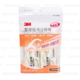 3M - Double-Line Disposable Plastic Stemmed Dental Flosser, 25 pcs, 200 g, 4891203362752