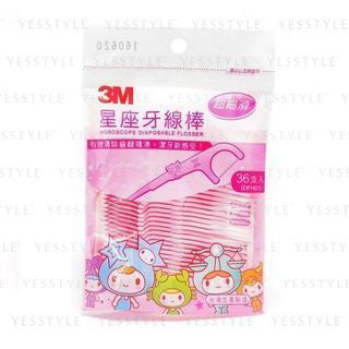 3M - Horoscope Disposable Plastic Stemmed Dental Flosser, 36 pcs, 200 g, 4891203362806