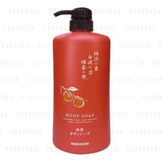 NAKAICHI - Liquid Body Soap Persimmon Tannin & White Clay, 600ml, 705 g, 4560221592068
