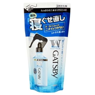 Mandom - Gatsby Natural Hair Water, 250ml Refill, 253 g, 4902806102628