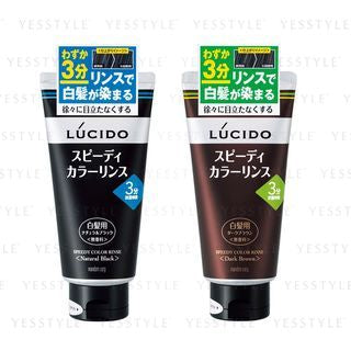 Mandom - Lucido Speedy Color Rinse, Natural Black, 250 g, 4902806100334