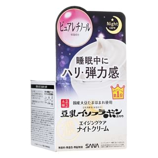 SANA - Soy Milk Wrinkle Care Night Cream, 50g, 101 g, 4964596485787