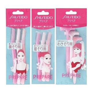 Shiseido - Prepare Face & Body Razor, L Type for Eyebrow - 3 pcs, 12 g, 4901872835539