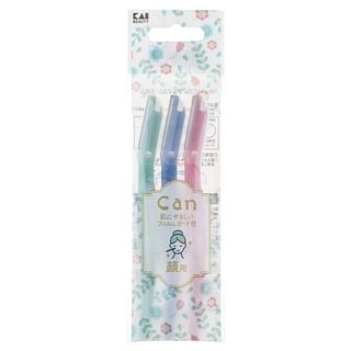 KAI - Can Bubble Face L Razor, 3 pcs, 20 g, 4901331017810