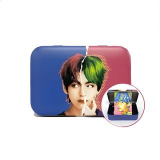 MTPR - BTS V Face Illustration Contact Lens Case, 1 pc, 60 g, Lens Case