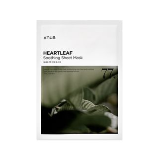 Anua - Heartleaf 77% Soothing Sheet Mask, 25ml x 1pc, 33 g, 8809640730290