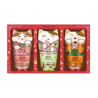 UNICAT - Fortune Cat Hand Cream Trio Gift Set, 40ml x 3, 196 g, 4715862362239