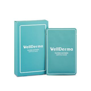 WellDerma - TeaTree Soothing Ampoule Mask Paper Box Set, 25ml x 10 pcs, 600 g, 