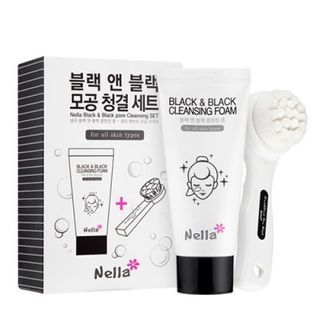 Nella - Black & Black Pore Cleansing Set, 2 pcs, 130 g, 8809396177097