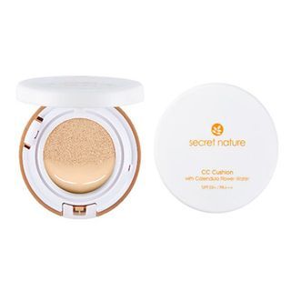 Secret Nature - CC Cushion With Calendula Flower Water SPF 50+ PA+++ 13g, 21 Light Beige, 70 g, 8802221420481