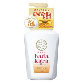 LION - Hadakara Body Soap Oil In Pump Foam, 530ml, 550 g, 4903301311911