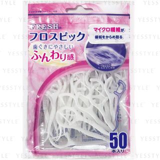 DENTALPRO - Fresh Disposable Plastic Stemmed Dental Flosser, 50 pcs, 50 g, 4973227411835