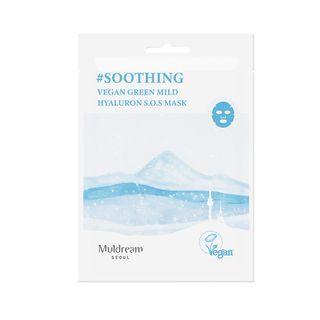 Muldream - Vegan Green Mild Hyaluron S.O.S Mask, 25ml x 1 pc, 31 g, 8809443284143
