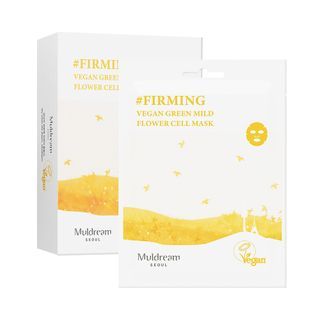 Muldream - Vegan Green Mild Flower Cell Mask Set, 25ml x 10 pcs, 339 g, 8809443284266