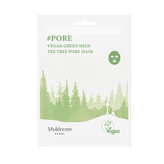 Muldream - Vegan Green Mild Tea Tree Pore Mask, 25ml x 1 pc, 32 g, 8809443284150