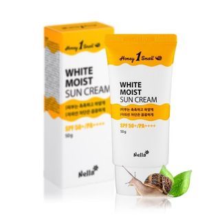 Nella - Honey 1 Snail White Moist Sun Cream, 50g, 72 g, 8809588580544