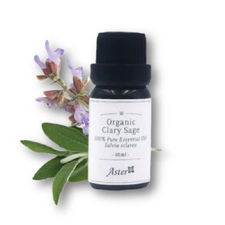 Aster Aroma - Organic Clary Sage Essential Oil, 10ml, 54 g, 489020090010