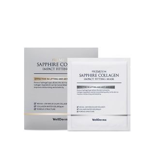 WellDerma - Premium Sapphire Collagen Impact Fitting Mask Set, 25g x 4 pcs, 208 g, 8809502183950