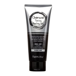 Farm Stay - Charcoal Toning Peeling Gel, 180ml, 211 g, 8809426957576