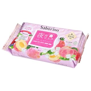BCL - Saborino Night Mask Aloe & Peach Leaf, 28 pcs, 375 g, 4515061188667