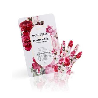 PETITFEE - Rose Petal Satin Hand Mask, 1 pair, 30 g, 8809508850733