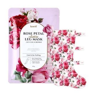 PETITFEE - Rose Petal Satin Leg Mask, 1 pair, 78 g, 8809508850771