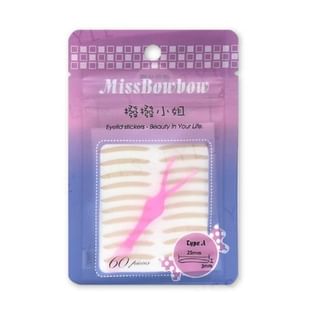 Miss Bowbow - 3M Double Eyelid Stickers 60 pcs, Type A, 20 g, 4713105831641