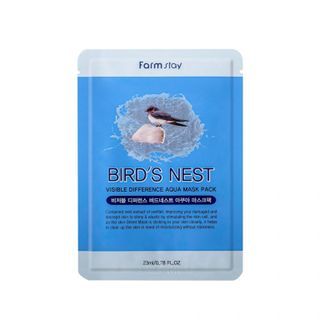 Farm Stay - Visible Difference Birds Nest Aqua Mask Pack, 23ml x 1 sheet, 28 g, 8809446652017