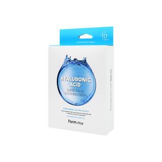 Farm Stay - Hyaluronic Acid Super Aqua Soothing Mask Set, 25ml x 10 sheets, 371 g, 8809783320228