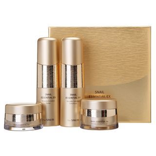The Saem - Snail Essential EX Wrinkle Solution Skin Care Set: Toner 150ml + Emulsion 150ml + Cream 50ml + Eye Cream 31ml, 4 pcs, 1246 g, 8806164174746