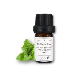 Aster Aroma - 100% Pure Essential Oil Melissa Leaf Melissa Officinalis, 5ml, 45 g, 489020290005