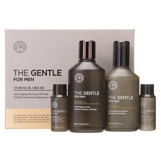 THE FACE SHOP - The Gentle For Men Anti-Aging Special Gift Set: Skin 140ml + 32ml + Lotion 130ml + 32ml, 4pcs, 955 g, 8806182574351
