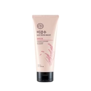 THE FACE SHOP - Rice Water Bright Foaming Cleanser Jumbo, 2024 Version - 300ml, 349 g, 8806182551000