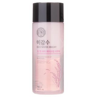 THE FACE SHOP - Rice Water Bright Lip & Eye Makeup Remover 120ml, 120ml, 160 g, 8806182587566