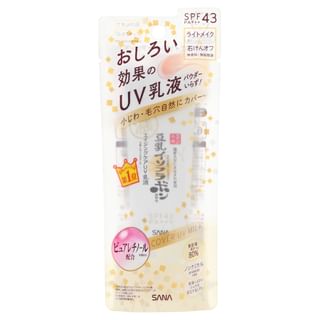 SANA - Soy Milk Wrinkle Care Cover UV Milk SPF 43 PA+++, 50g, 64 g, 4964596701023