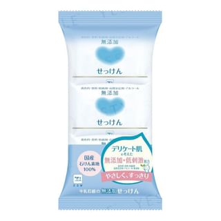 Cow Brand Soap - Additive Free Soap, 100g x 3 pcs, 400 g, 4901525383035