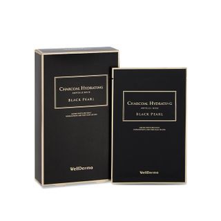WellDerma - Black Pearl Charcoal Hydrating Ampoule Mask Set, 10 pcs, 600 g, 