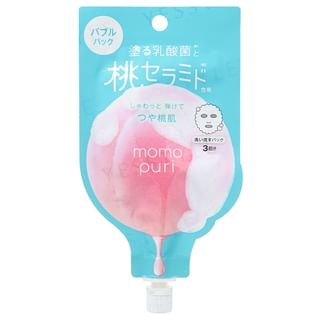 BCL - Momo Puri Peach Fresh Bubble Rinse Mask, 20g, 25 g, 4515061089681