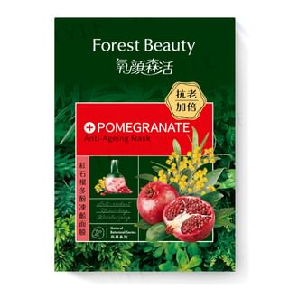 Forest Beauty - Natural Botanical Series Pomegranate Anti-Ageing Mask, 1 pc, 32 g, 4710751664036